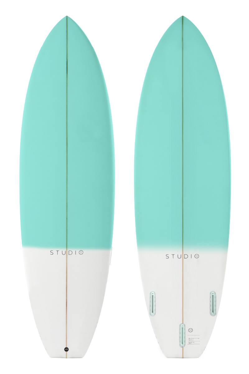 2nd Grade Surfboard - Zoom - 4-10 Teal/White Kid