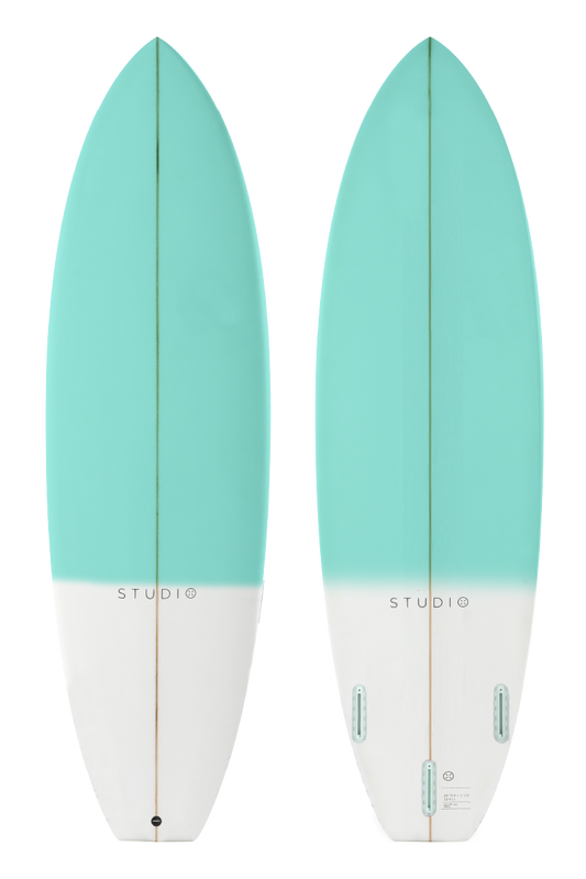 Decoration Surfboard - Zoom - 4-10 Teal/White Kid