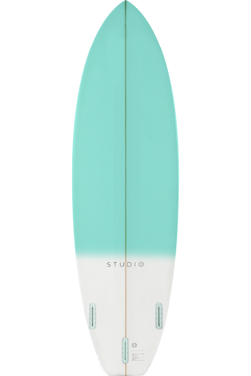 2nd Grade Surfboard - Zoom - 4-10 Teal/White Kid