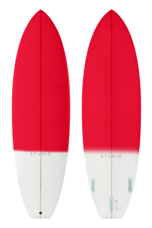 Tabla de surf de segundo grado - <tc>Zoom</tc> - 5-4 niños rojo/blanco