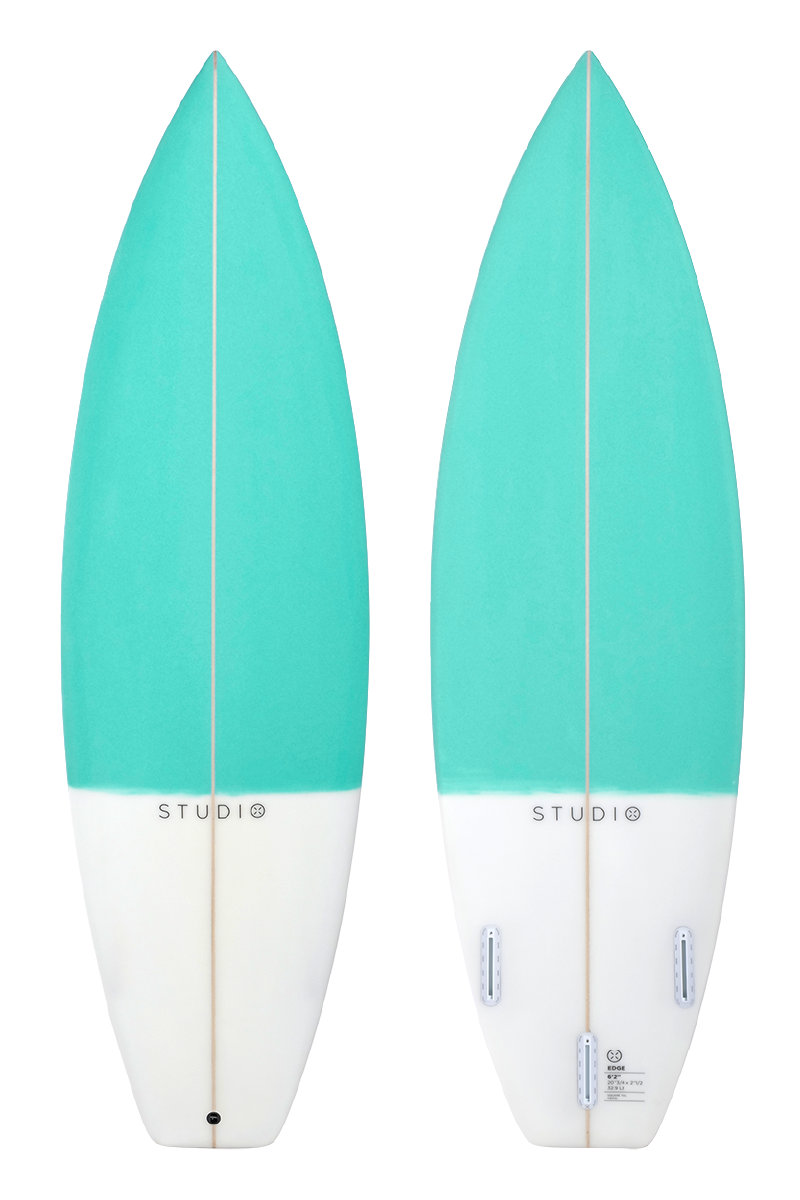 Decoration Surfboard - Edge 6-4 Teal/White