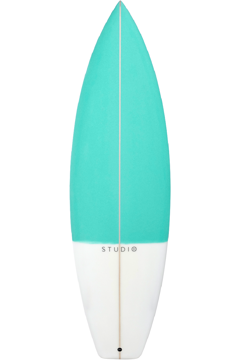 Decoration Surfboard - Edge 6-4 Teal/White