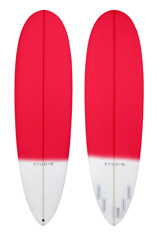 Decoration Surfboard - Tilt - 6-8 Red/White