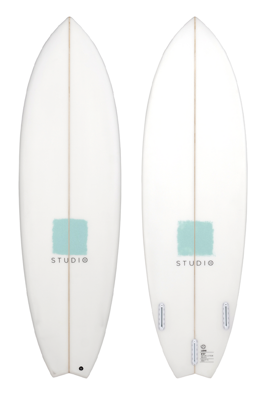 Decoration Surfboard - Lens 6-0 White/Teal