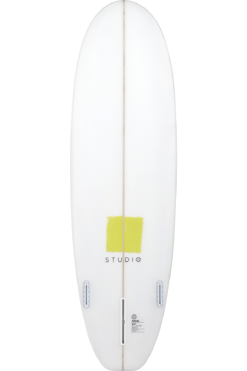 2nd Grade Surfboard - Focal 6-4 White/Anise