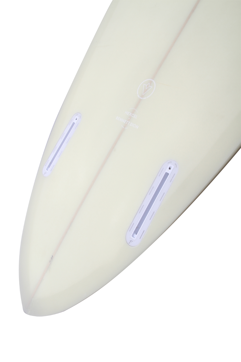 VENON Surfboards - Beaver - Mid Length Twin Pin - Pastel Beige -  Round Pin Tail