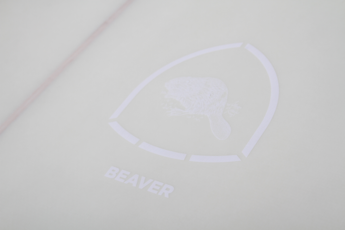 VENON Surfboards - Beaver - Mid Length Twin Pin - Pastel Beige - Round Pin Tail