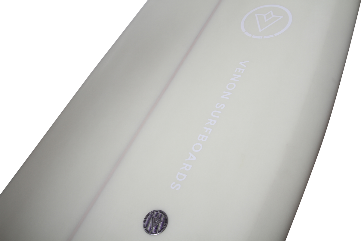 VENON Surfboards - Beaver - Mid Length Twin Pin - Pastel Beige - Round Pin Tail