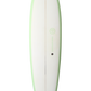 VENON Surfboards - Egg - Mid Length 2+1 - White Deck Lime - Round Pin Tail