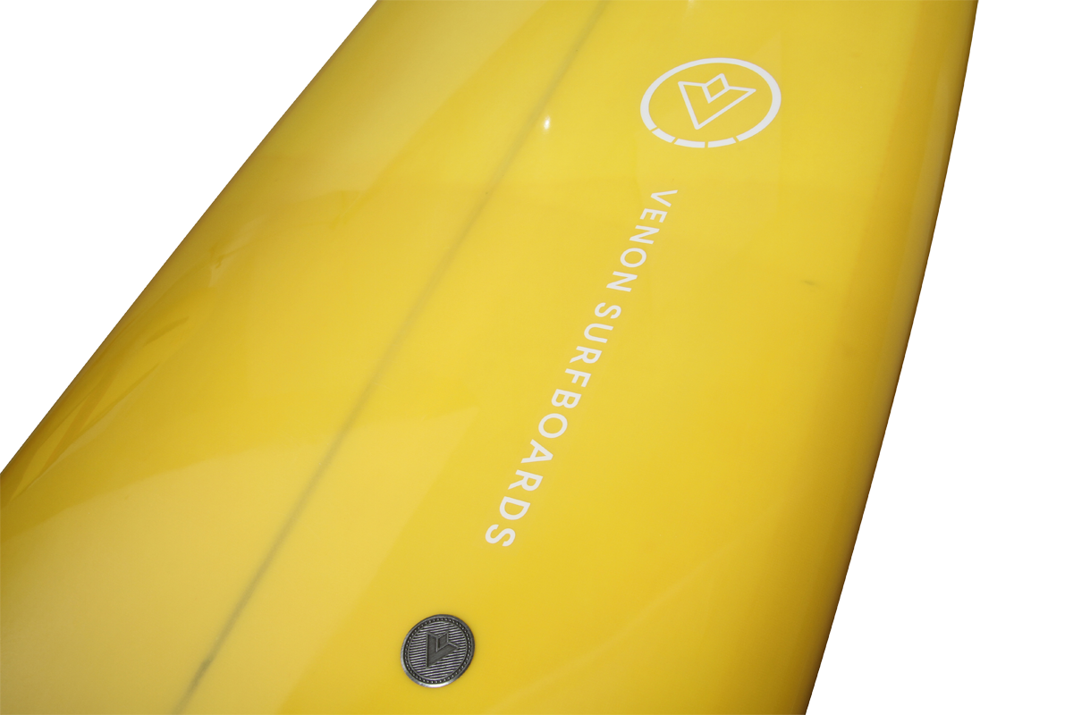 VENON Surfboards - Evo - Hydride 2+1 Fins - Double Layer Marigold - Squash Tail