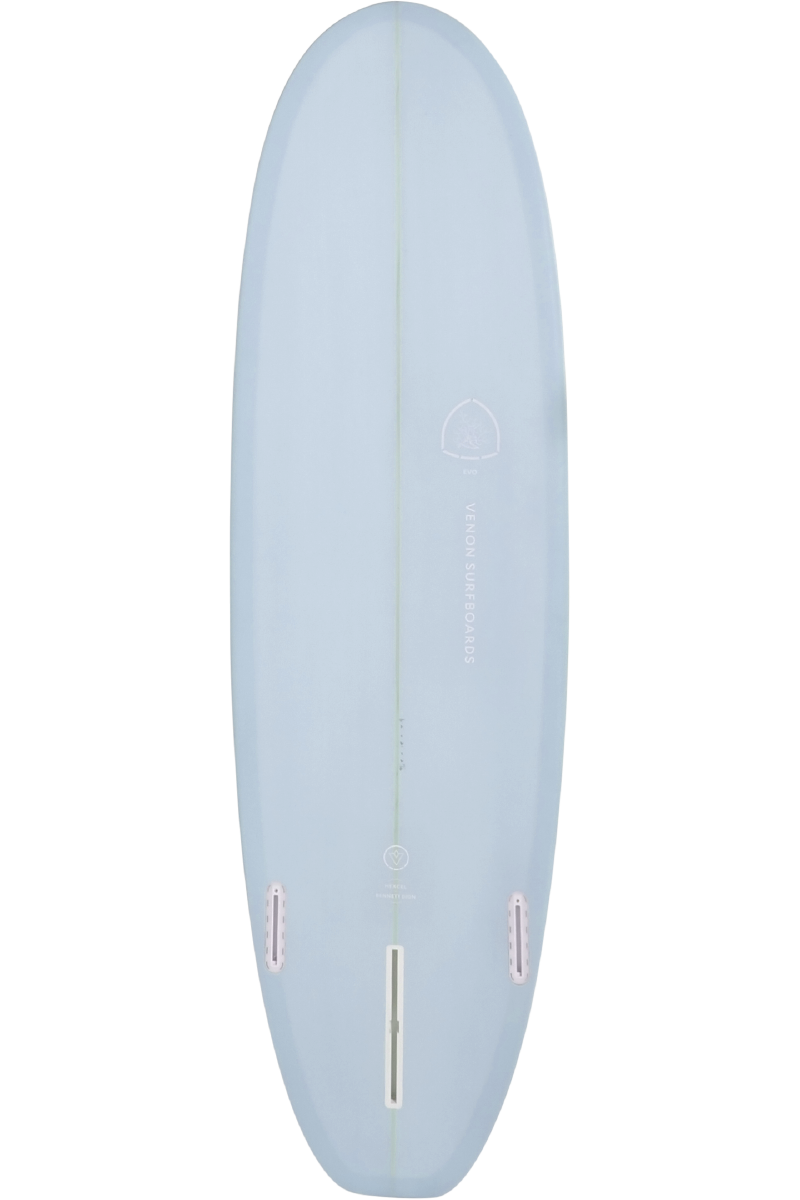 VENON Surfboards - Evo - Hybrid 2 + 1 Fins - Pastel Blue - Squash Tail