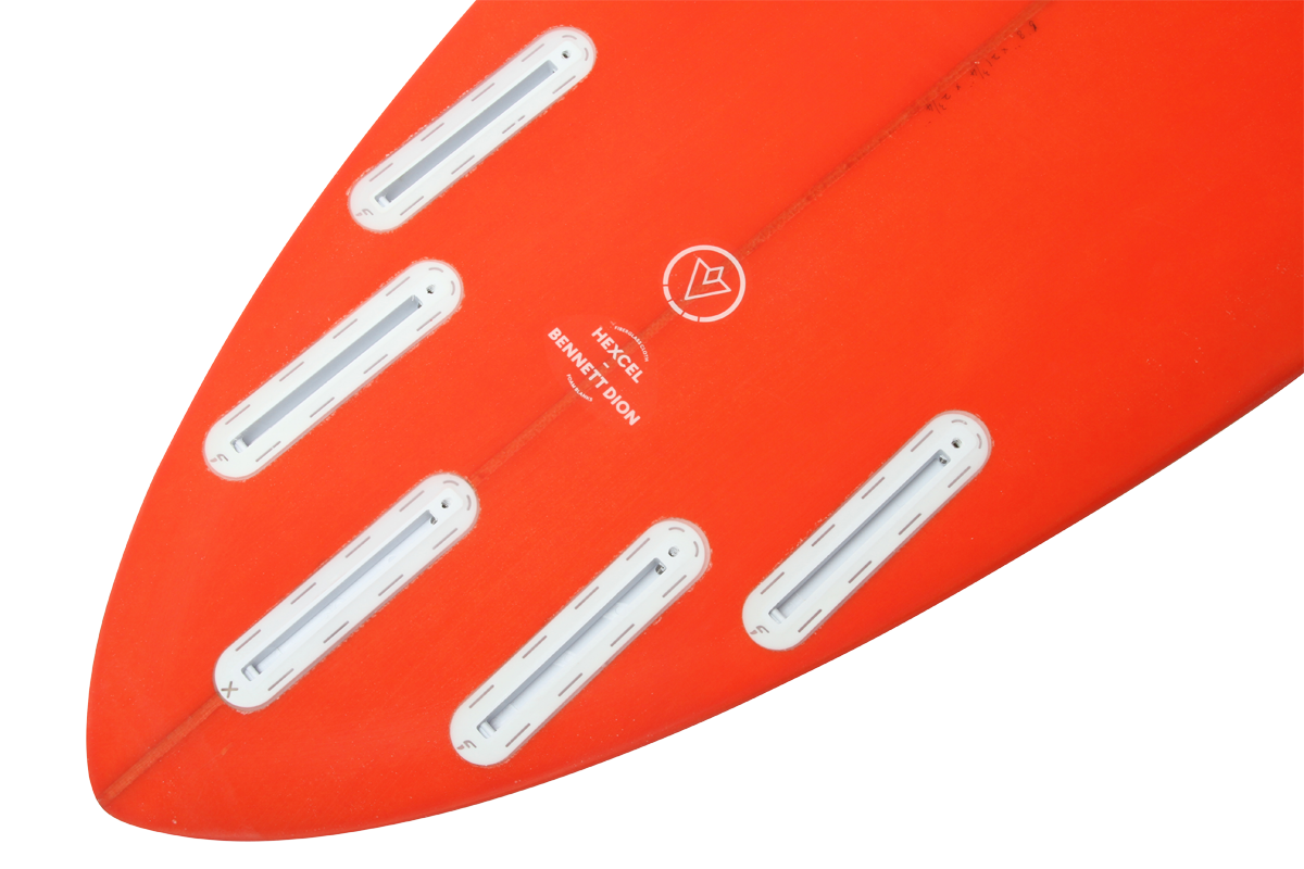 VENON Surfboards - Gopher - Hybrid Pintail - White Deck Corail - Pin Tail