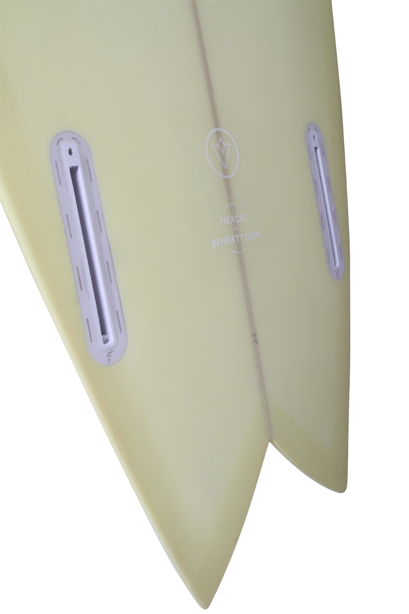 VENON Surfboards - Marlin - Retro Fish Twin - Pastel Yellow - Swallow Tail