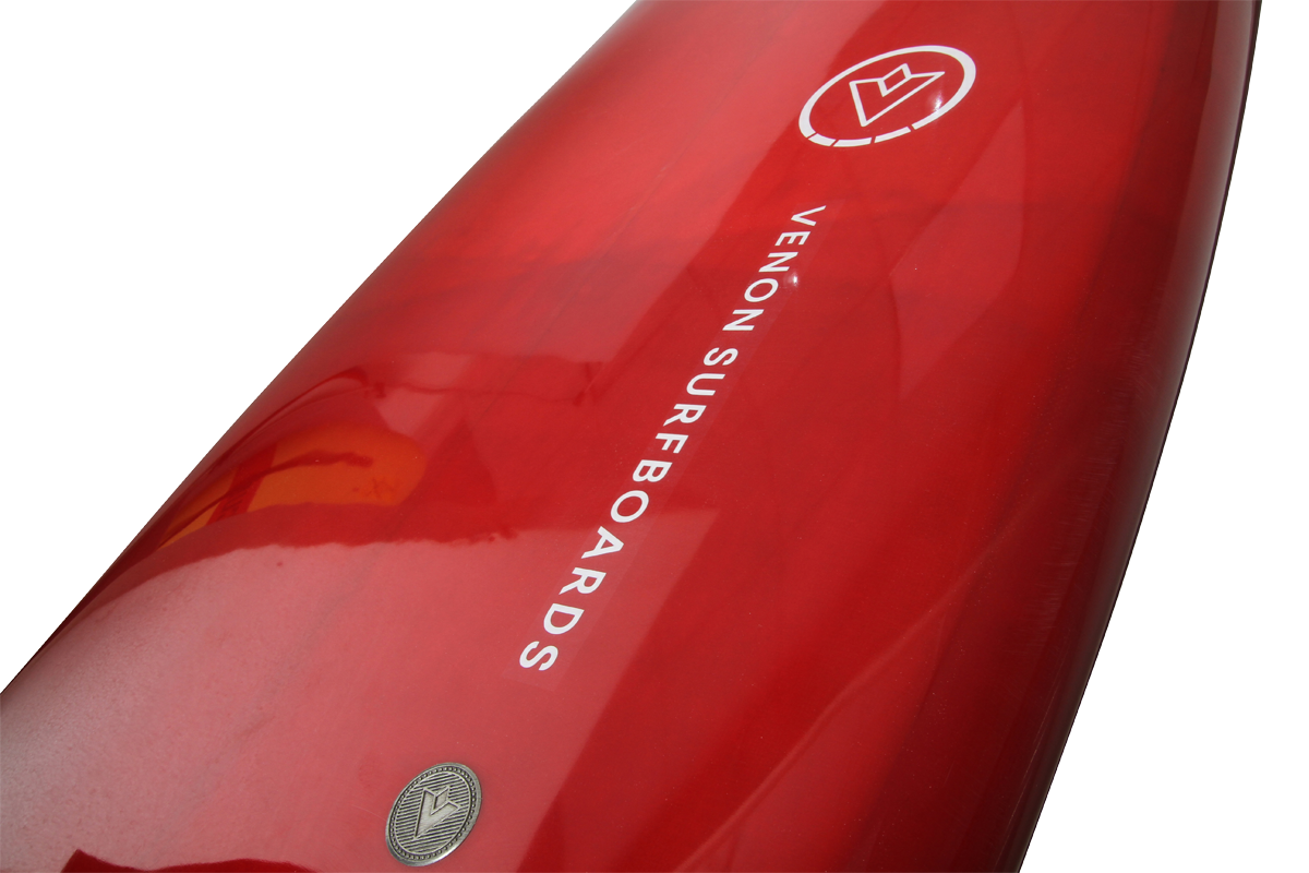 VENON Surfboards - Quokka - Hybrid 5Fins - Double Layer Wine - Squash Tail