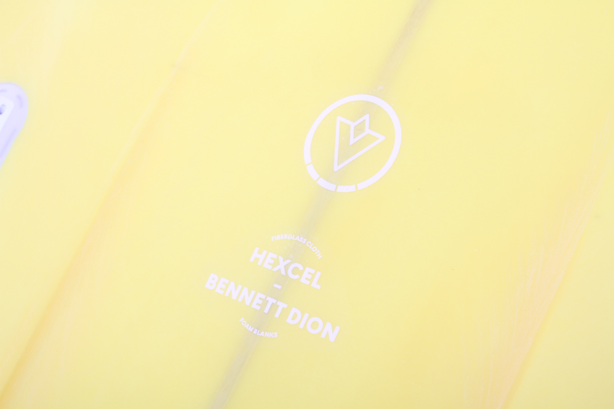 VENON Surfboards - Spectre - Hybrid Fish - White Deck Yellow - Swallow Tail