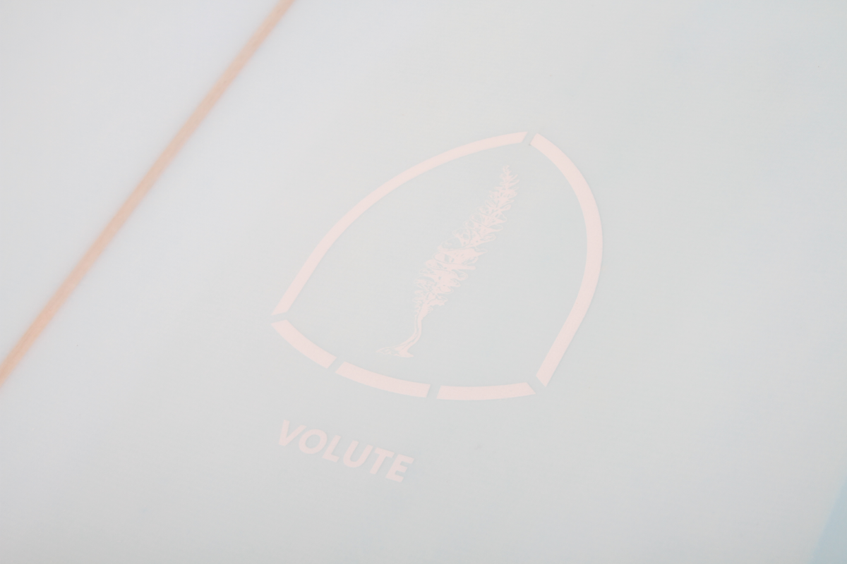 Decoration Surfboard - Volute - Pastel Teal