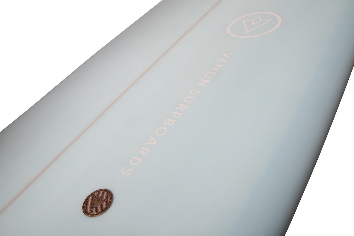 Decoration Surfboard - Volute - Pastel Teal