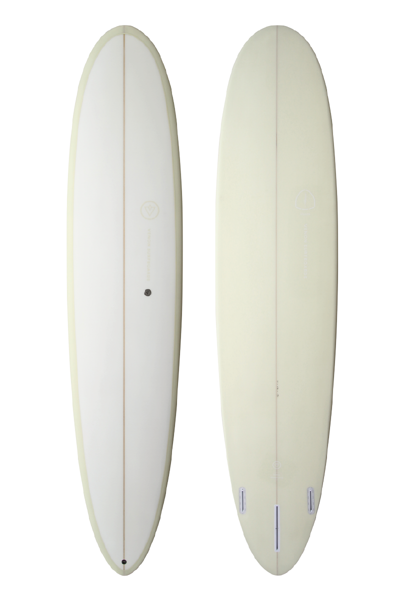 Decoration Surfboard - Volute - White Deck Cream