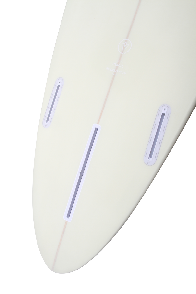 Decoration Surfboard - Volute - White Deck Cream