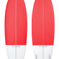 STUDIO SURFBOARDS LENS 6-0 FLURO RED/WHITE