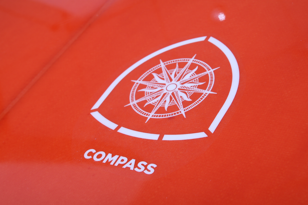 VENON Surfboards - Compass - Funboard - Double Layer  Red - Diamond Tail