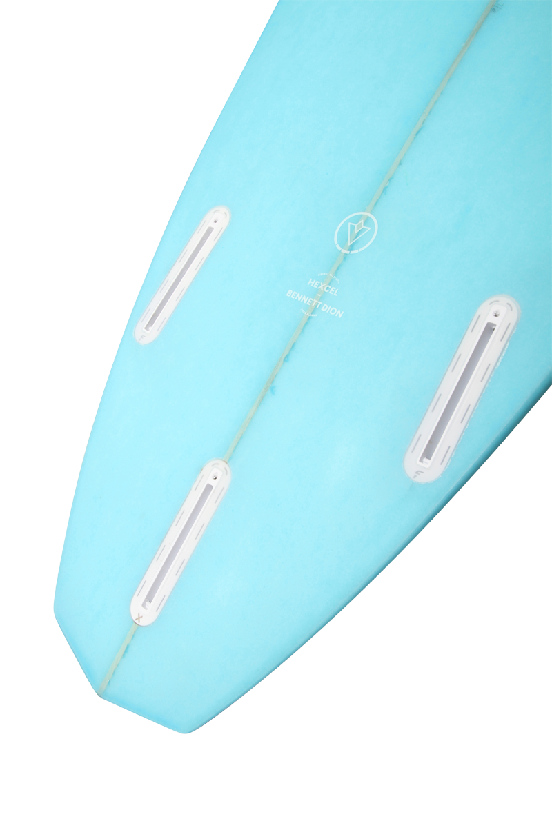 VENON Surfboards - Compass - Funboard - White Deck Blue - Diamond Tail