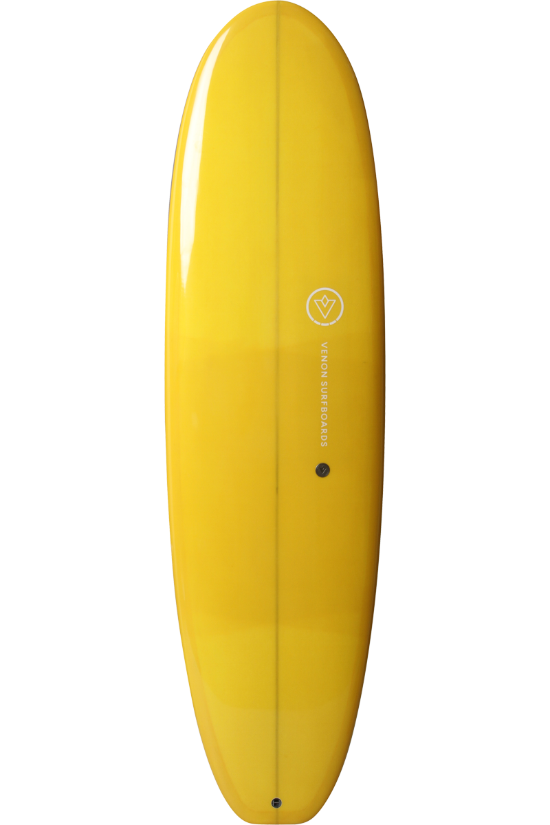 VENON Surfboards - Evo - Hydride 2+1 Fins - Double Layer Marigold - Squash Tail