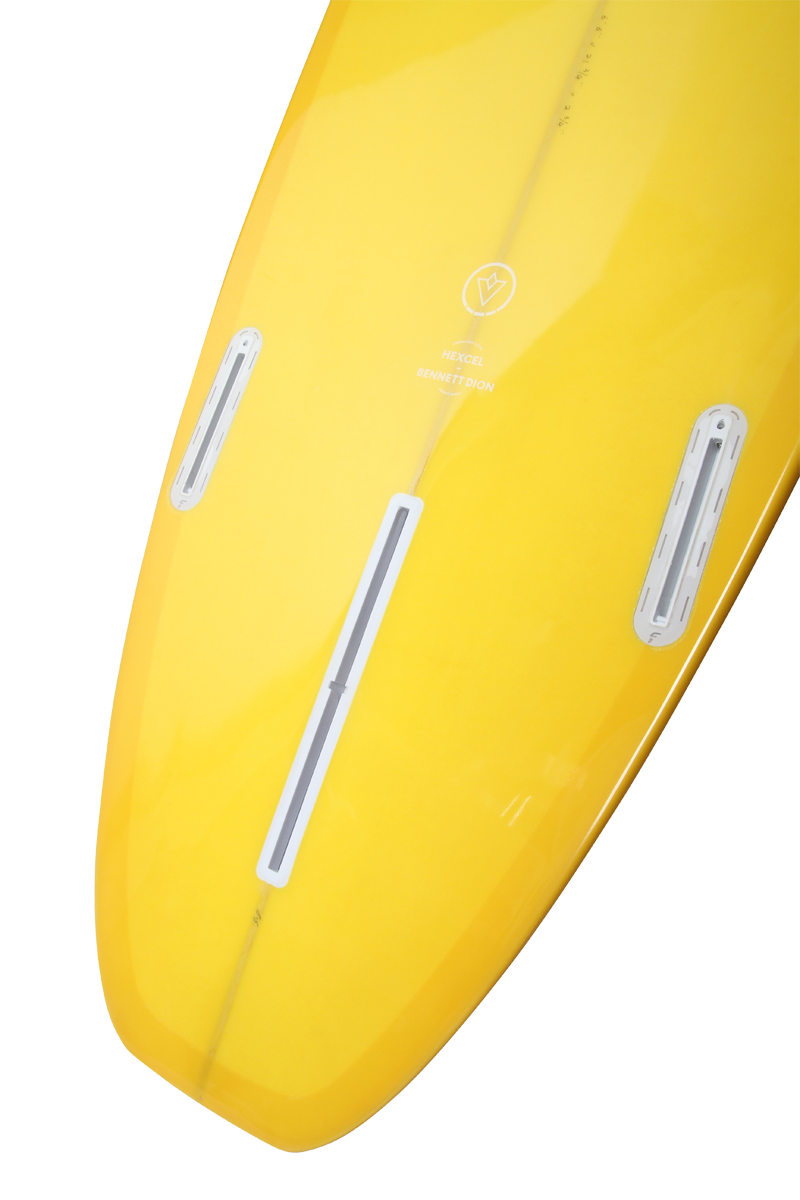 VENON Surfboards - Evo - Hydride 2+1 Fins - Double Layer Marigold - Squash Tail