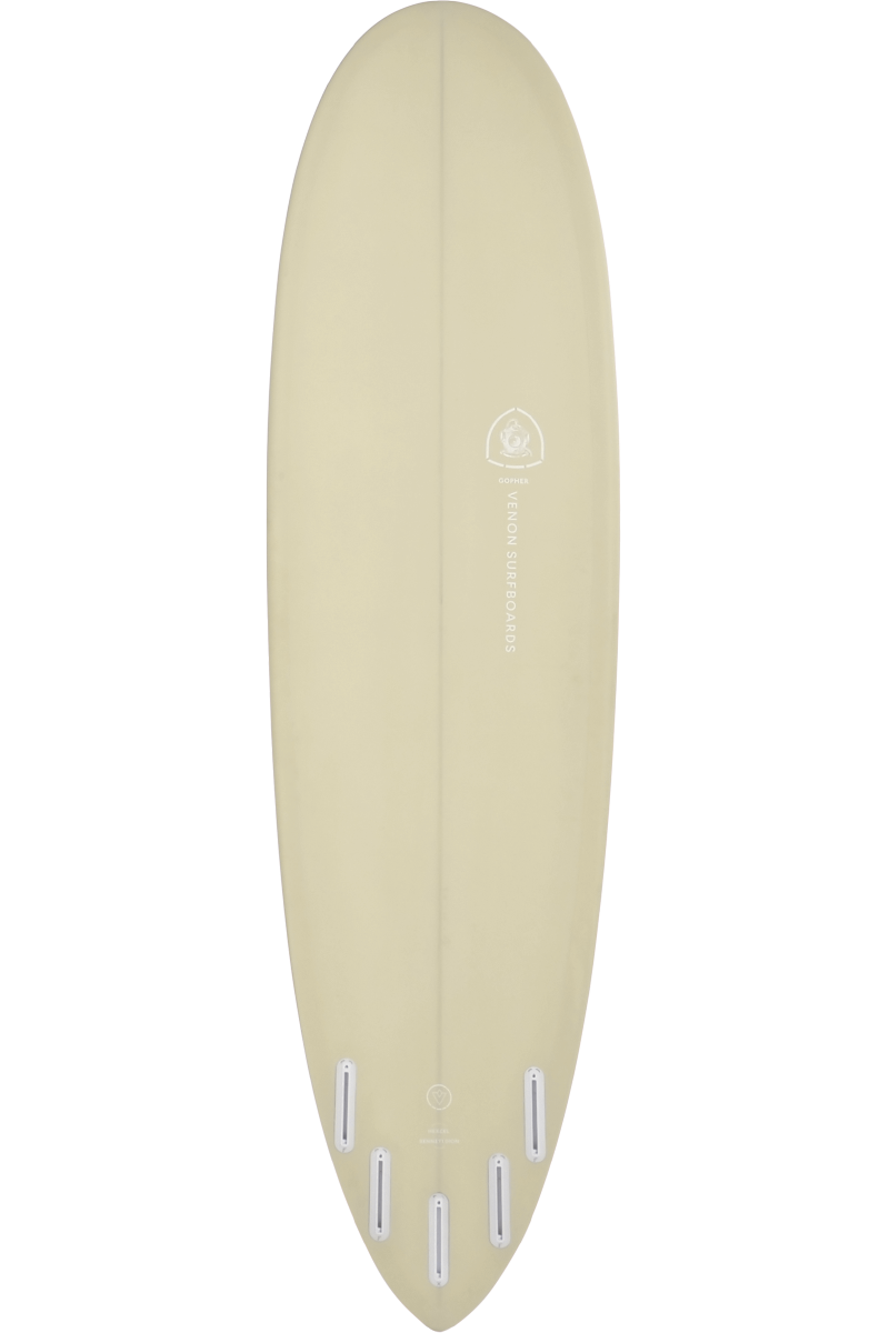 VENON Surfboards - Gopher - Hybrid Pintail - Pastel Cream - Pin Tail