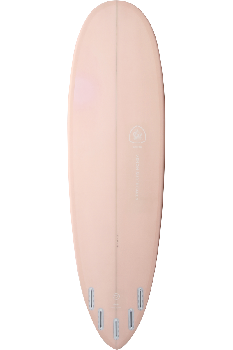 VENON Surfboards - Gopher - Hybrid Pintail - Pastel Pink - Pin Tail