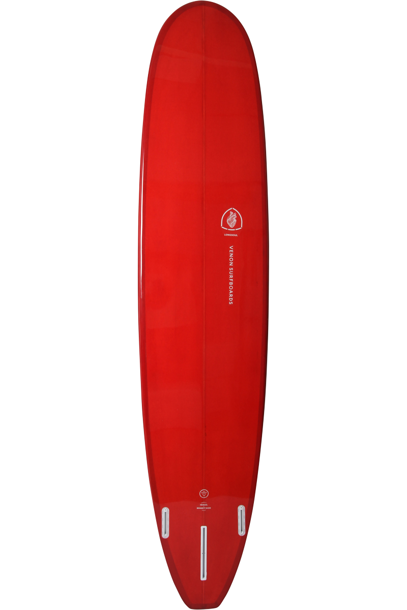 VENON Surfboards - Longsoul - Longboard Polyvalent - Double Layer Wine - Squash Tail