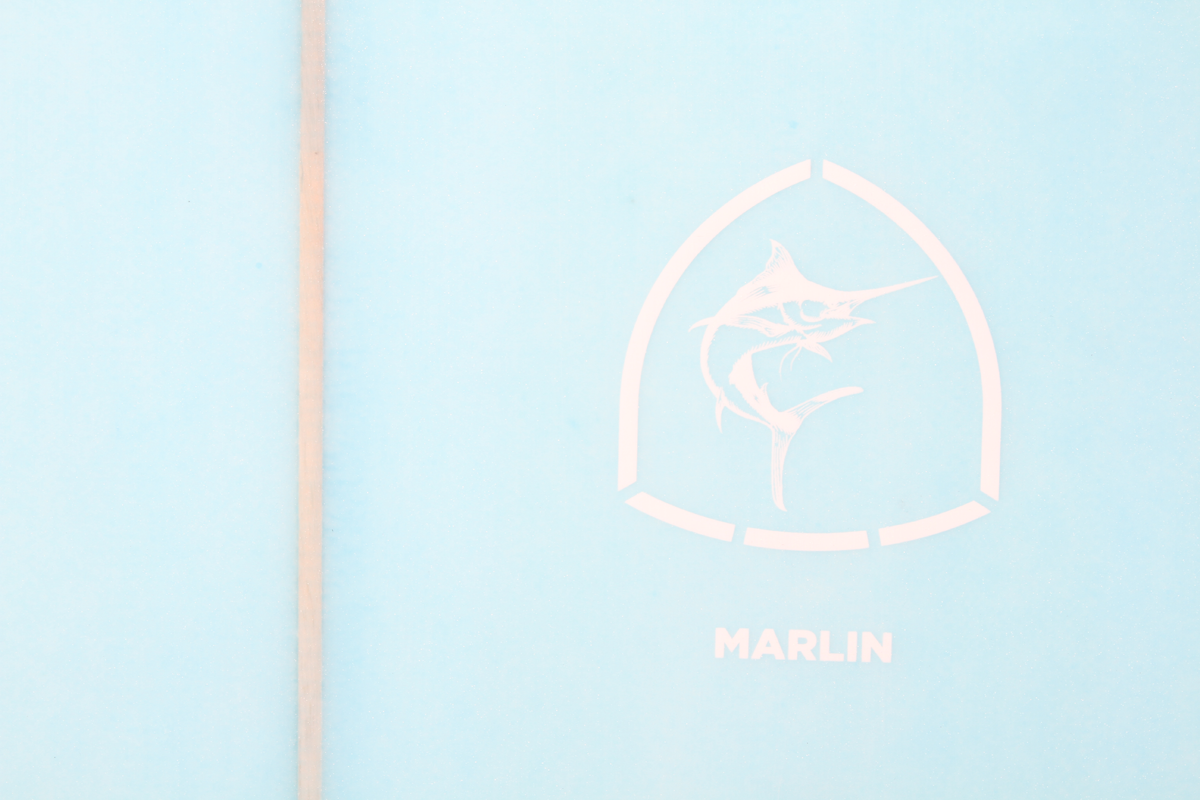 VENON Surfboards - Marlin - Retro Fish Twin - White Deck Blue - Swallow Tail