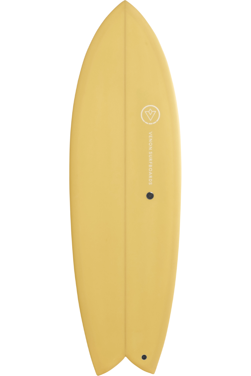 VENON Surfboards - Node - Retro Fish Twin - Pastel Straw - Swallow Tail