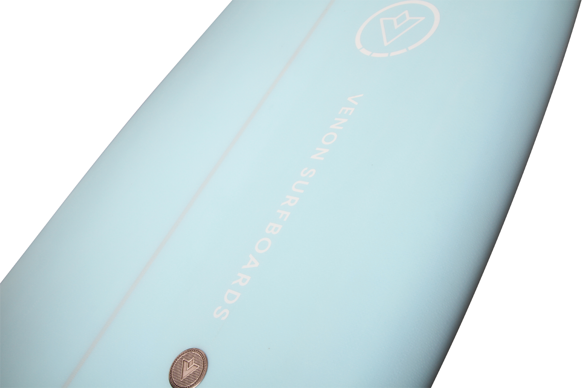 VENON Surfboards - Quokka - Hybrid 5Fins - Pastel Teal - Squash Tail