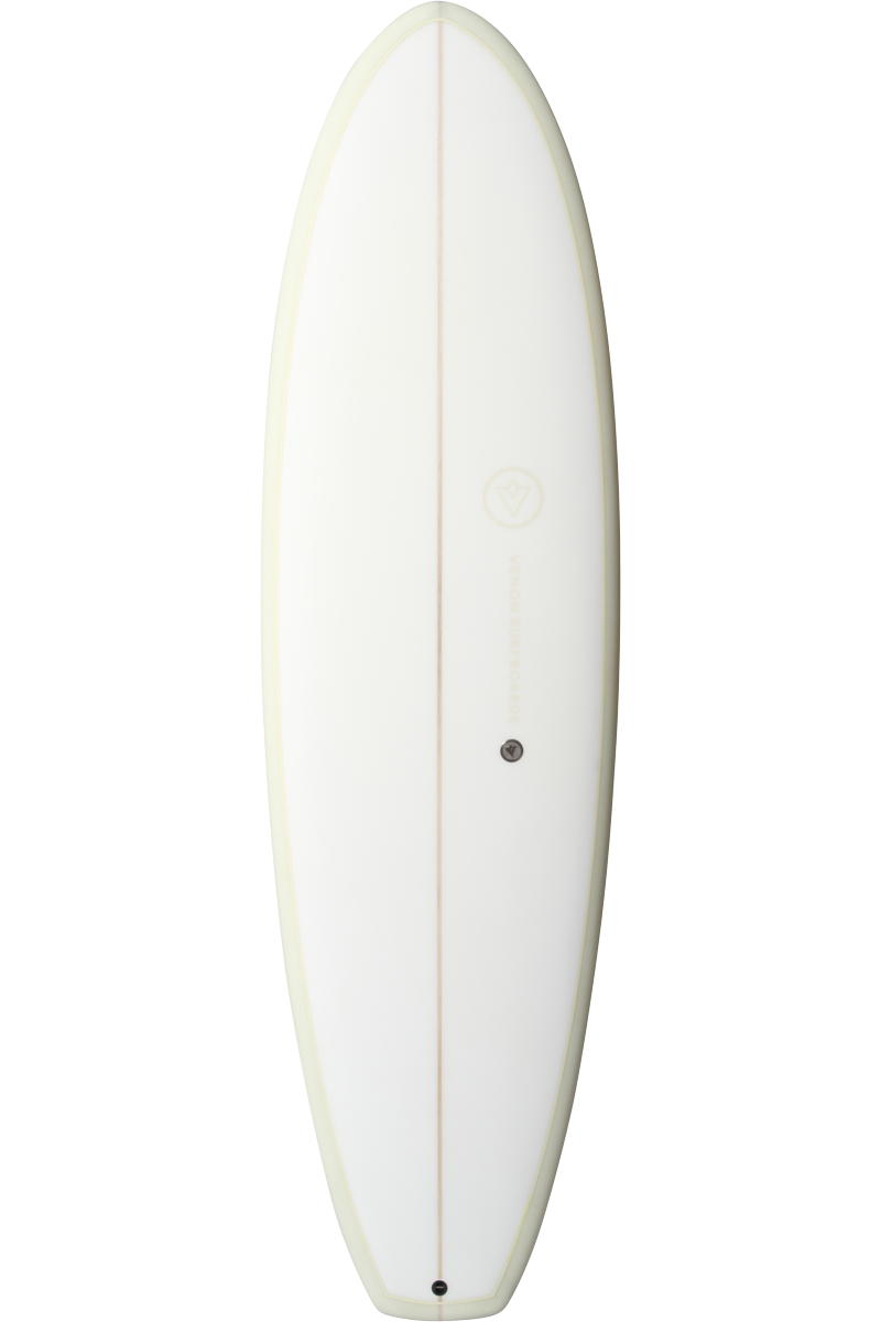 VENON Surfboards - Quokka - Hybrid 5Fins - White Deck Cream - Squash Tail