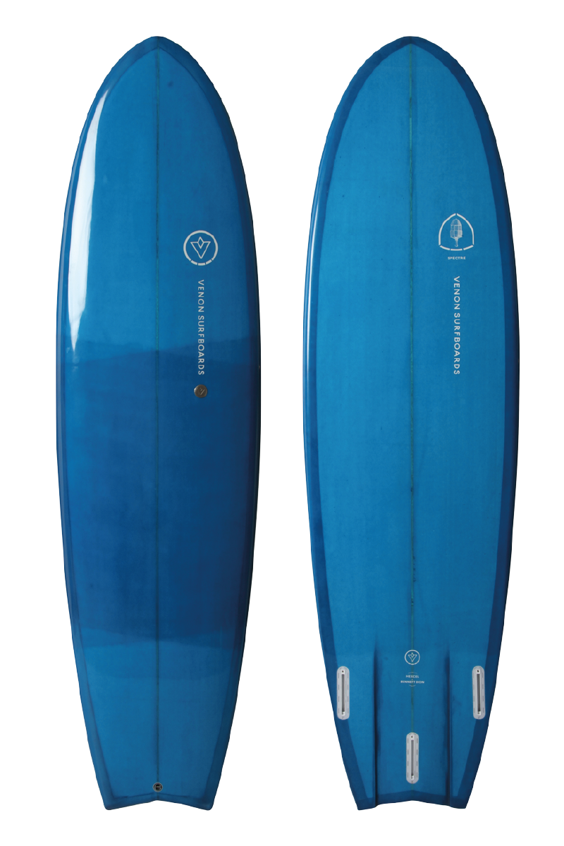 VENON Surfboards - Spectre - Hybrid Fish - Double Layer Dark Blue - Swallow Tail