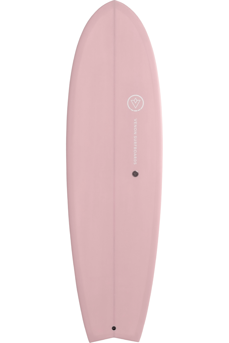 VENON Surfboards - Spectre - Hybrid Fish - Pastel Powderpink - Swallow Tail