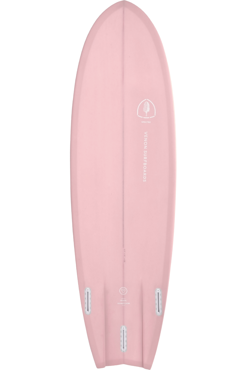 VENON Surfboards - Spectre - Hybrid Fish - Pastel Powderpink - Swallow Tail