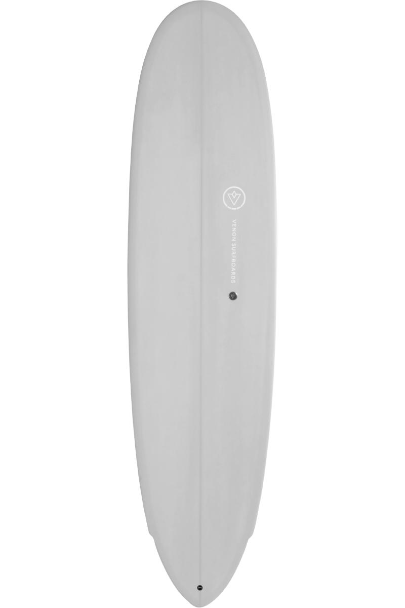 VENON Surfboards - Funboard - Zeppelin - Pastel Grey - Round Pin Tail + wingers 