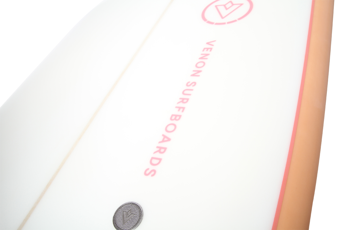 Zeppelin - Funboard - White Deck Pink