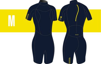2/2 Shorty Stamiina Flatlock - Combinaison Surf Femme