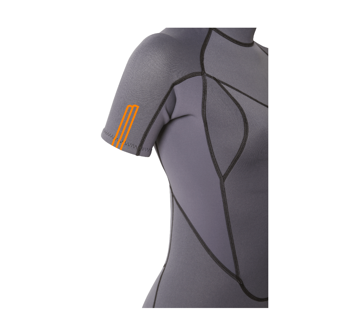 2/2 Shorty Stamiina Flatlock - Combinaison Surf Femme