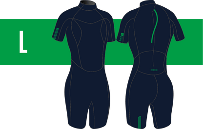 2/2 Shorty Stamiina Flatlock - Combinaison Surf Femme