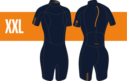 2/2 Shorty Stamiina Flatlock - Combinaison Surf Femme