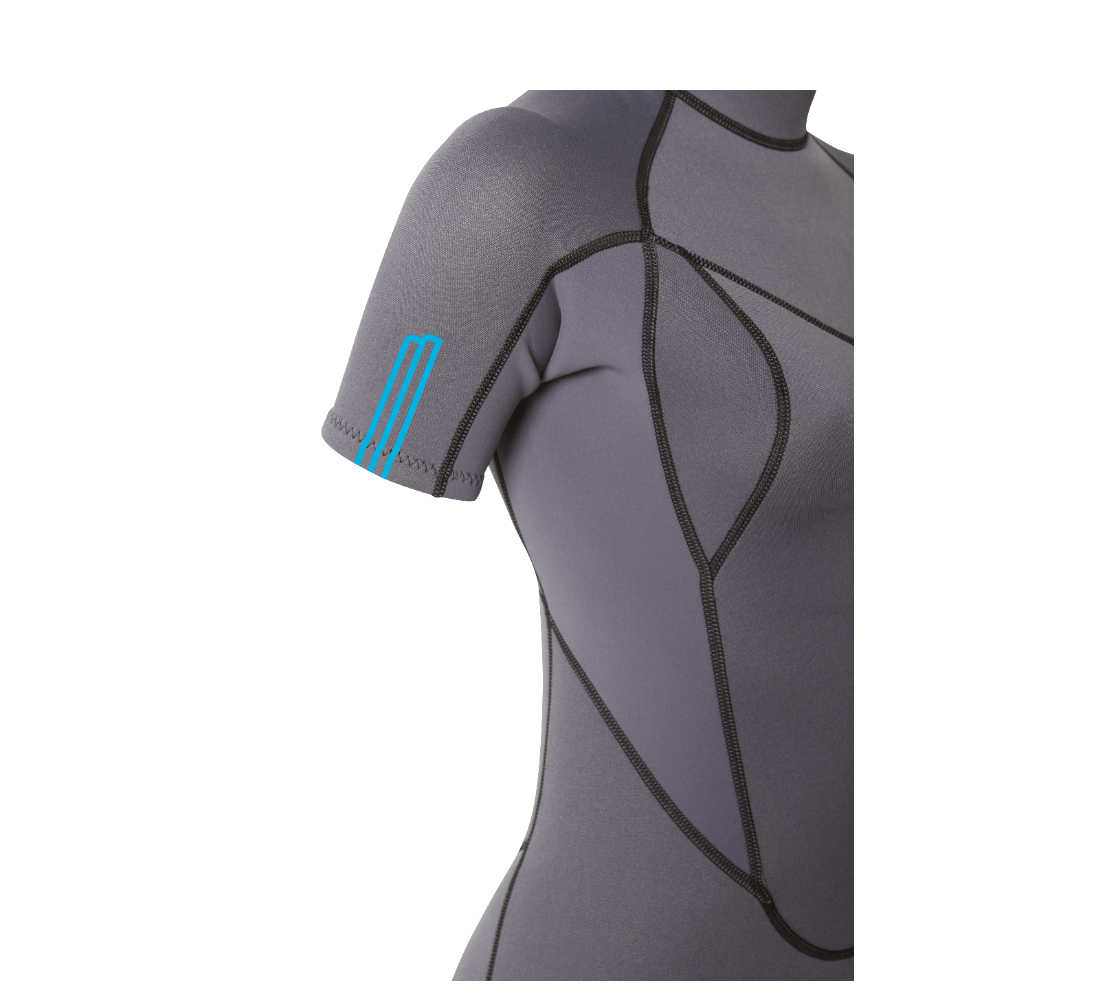 2/2 Shorty Stamiina Flatlock - Combinaison Surf Femme