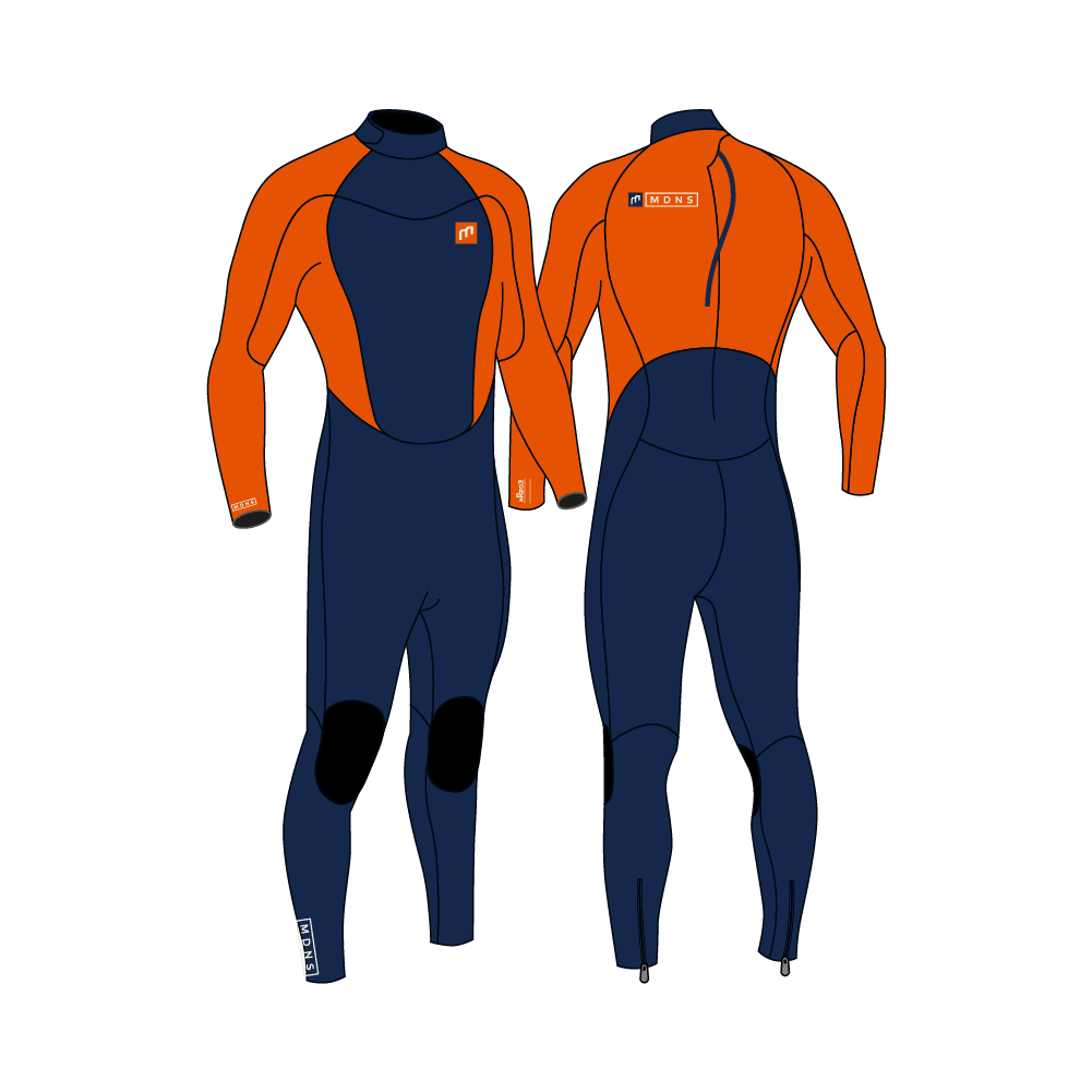 4/3 Pioneer - Zip Dos L/S Combinaison Surf Garçon