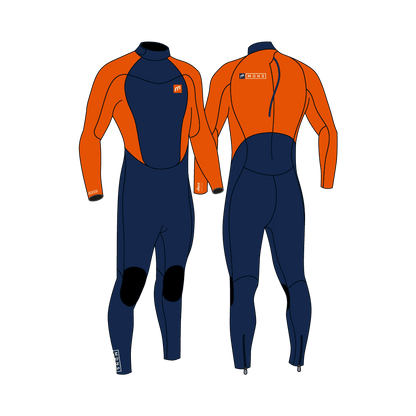4/3 Pioneer - Zip Dos L/S Combinaison Surf Garçon