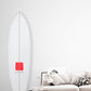 Decoration Surfboard - Lens 6-6 White/Red
