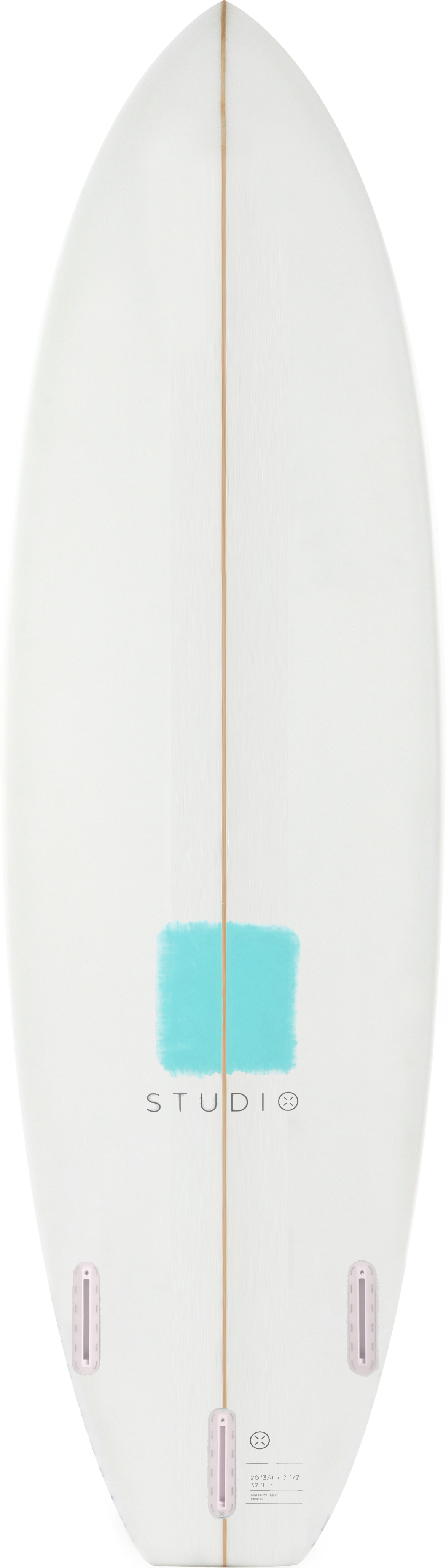 Planche de Surf Décoration - Zoom - 5-4 Blanc/Sarcelle