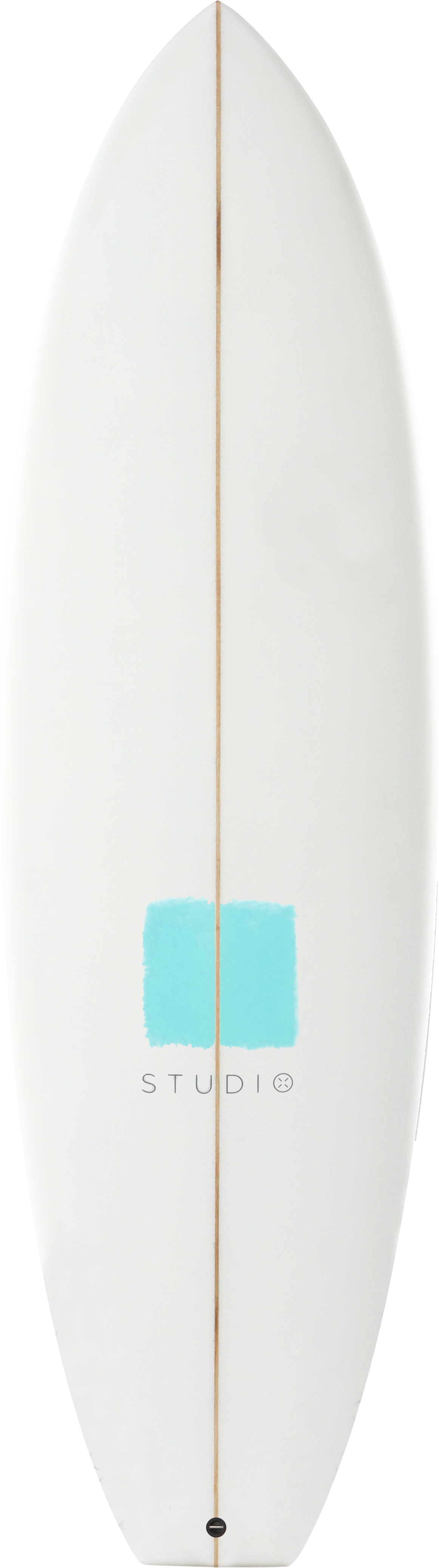 Decoration Surfboard - Zoom - 5-4 White/Teal